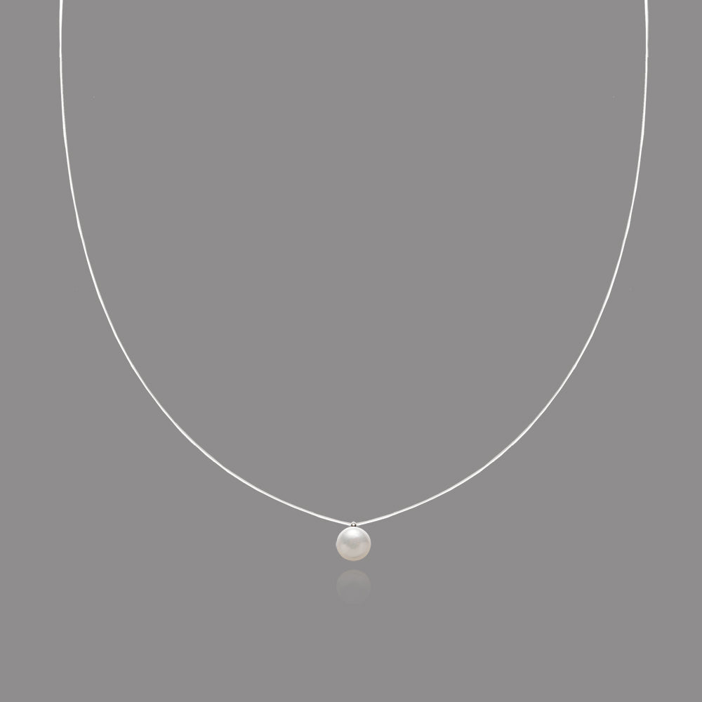 Pearl Tears Necklace: Mermaid's Tear Pearl Floating Sway Invisible Necklace for Women Rerhy