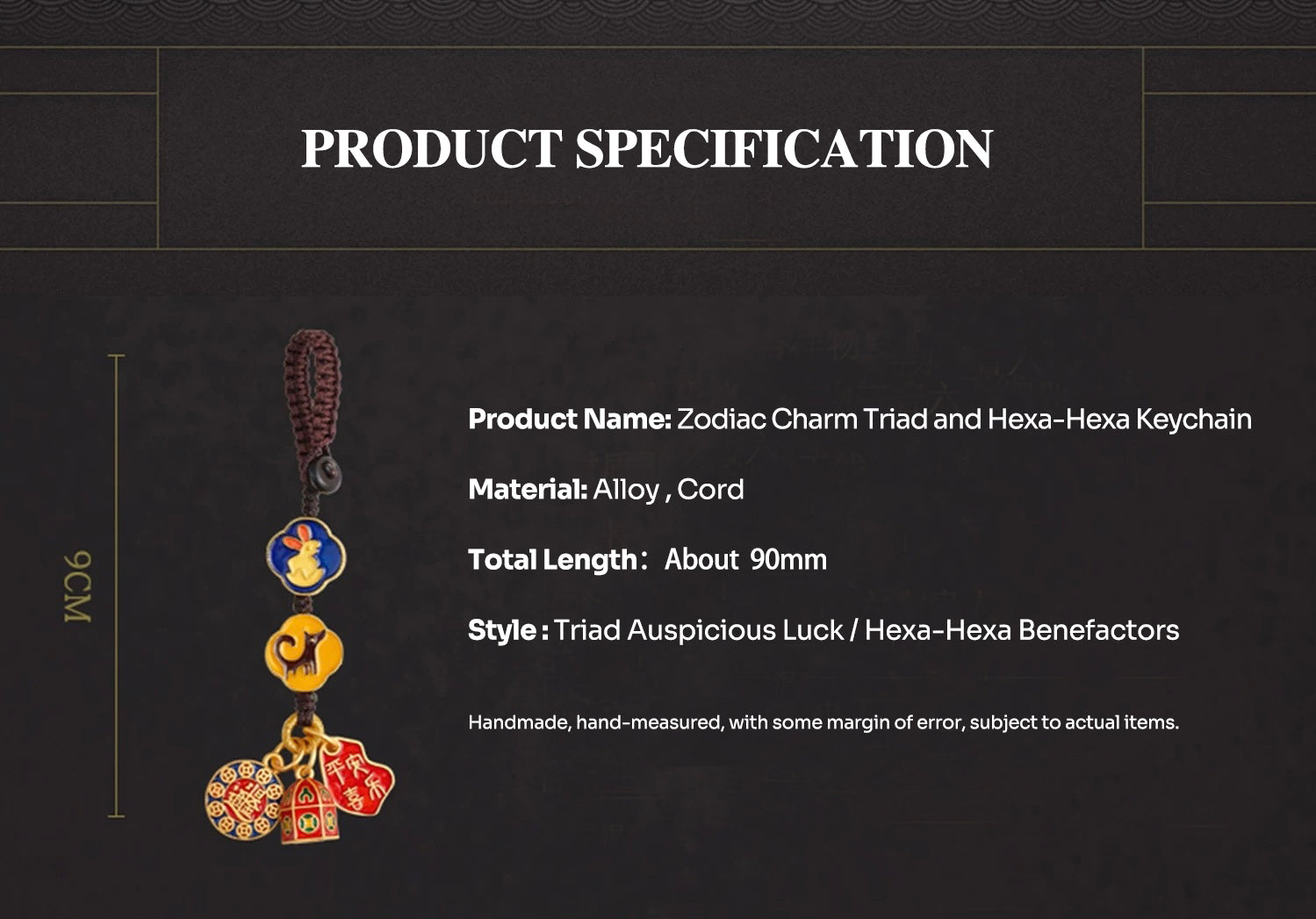 Braided Pendant Zodiac Guardian Deity Peace Good Luck Blessing Gift