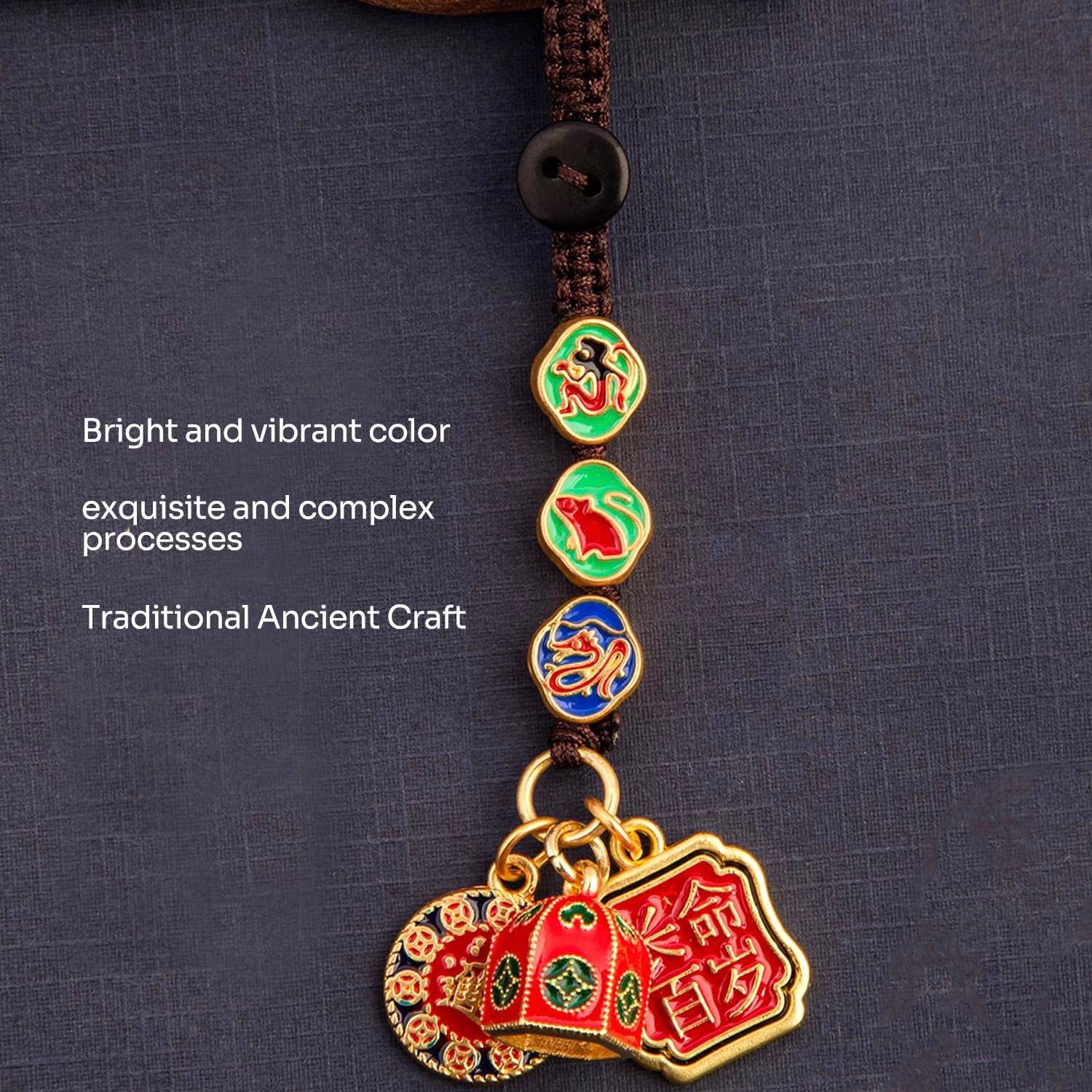 Braided Pendant Zodiac Guardian Deity Peace Good Luck Blessing Gift