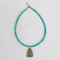 New Tibetan silver Buddha amulet Natural Energy Crystal protection necklace colorful My Store