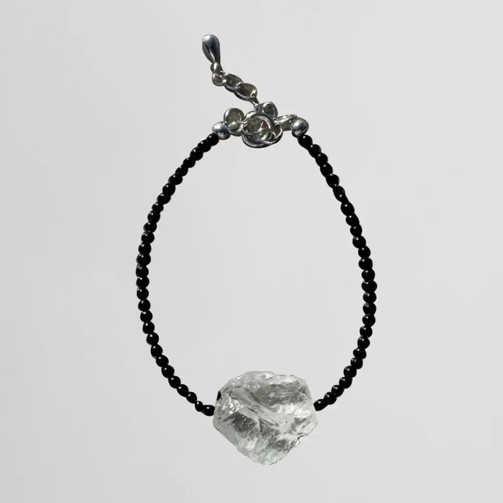Healing Quartz Crystal Worry Stone for love Promotes Wealth Crystal Bracelets My Store