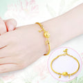 【Today's Low Price 19.99】Gold Plated Hello Kitty Cute Cat Bracelet Pendant Girl Gift Rerhy