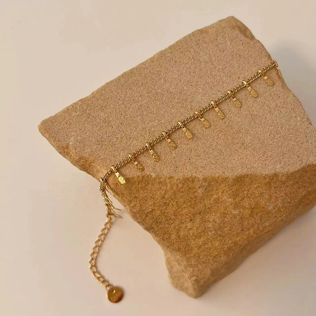 Spring/Summer Delicate Tassel and Small Disc Bracelet - Mixed Layered Design Rerhy