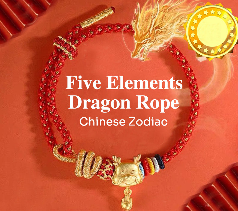 Buddha Red String Bracelet Zodiac Feng Shui - Buddhist Lucky Charm Good Luck Wealth Gift (Adjustable)