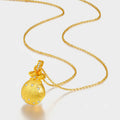Gold Plated Cute Money Bless Bag Necklace Perfect Holiday Gift